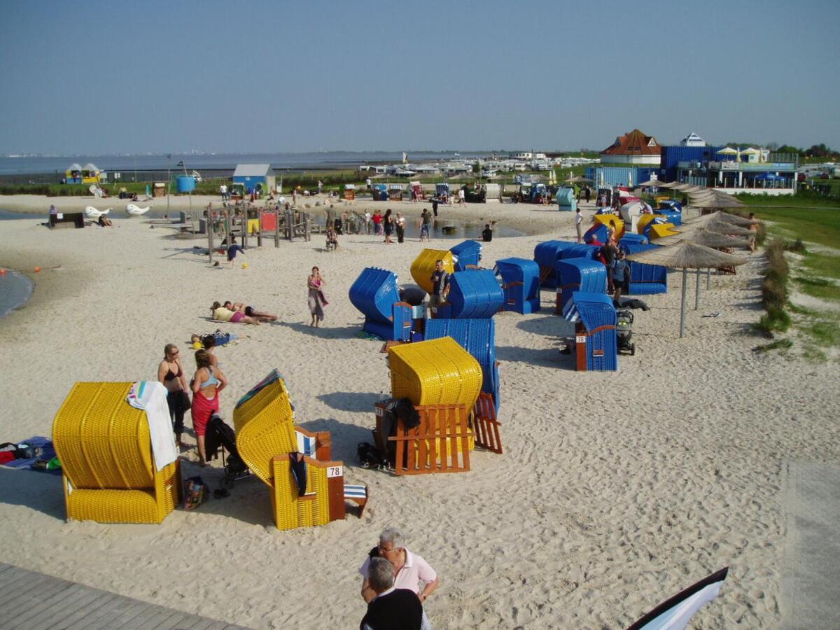 Ferienwohnung Hein Am Nordseedeich Butjadingen Eksteriør billede